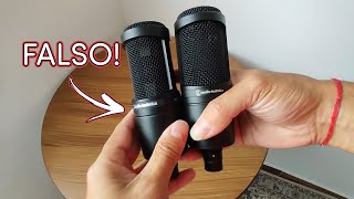 ORIGINAL VS FALSIFICADO  AT2020 da audiotechnica [upl. by Zoe]