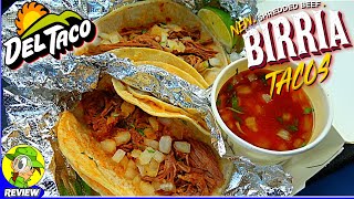 Del Taco® SHREDDED BEEF BIRRIA TACOS Review 🌅🍖🌮 ⎮ Peep THIS Out 🕵️‍♂️ [upl. by Ellebasi591]