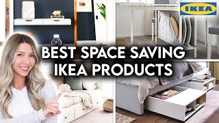 10 BEST IKEA PRODUCTS FOR SMALL SPACES  SPACE SAVING IDEAS [upl. by Chader]