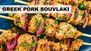 SOUVLAKI Most Popular GREEK Street Food Greek Souvlaki Recipe [upl. by Sirromaj605]