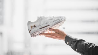 Review amp OnFeet Under Armour HOVR Sonic quotWhite  Metallic Goldquot [upl. by Nissensohn]