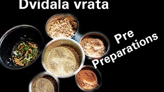 Chaturmasya Recipes  Dvidala vrata pre preparations Dwidala vrata pre preparations by Brunda Vas [upl. by Ahsim993]