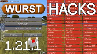 DOWNLOAD WURST Hacked Client  1211  Minecraft Java Edition [upl. by Netsirk]