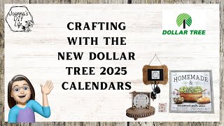 CRAFTING WITH THE NEW DOLLAR TREE 2025 CALENDARS [upl. by Ainalem136]