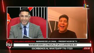 Wanda Nara le regalo un lujoso bolso a Mariano de la Canal [upl. by Mclaurin]