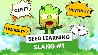 Crypto Slang Cliff Liquidity and Vesting  SEED Learning 20 [upl. by Valer]