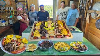 FRITURA DOMINICANA Bofe Orejitas y LONGANIZA Comida Tipica PICALONGA La vida del campo [upl. by Sardse173]