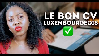 TOP 5 ERREURS A EVITER SUR SON CV LUXEMBOURGEOIS [upl. by Nevs579]