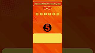 Scrambled Word Quiz 08 Scrambled Word Quiz [upl. by Nryhtak]