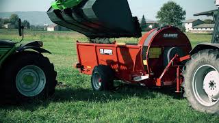 Spandiletame vigneto Vineyard manure spreader ANNOVI [upl. by Kaiser224]