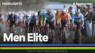 Men Elite highlights  2024 UCI Gravel World Championships [upl. by Foss]