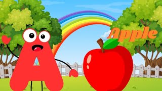 A For Apple  ABCD Alphabet Phonics Song  Nursery Rhymes amp Kids Songs [upl. by Nurav170]