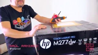 Unboxing HP COLOR LASERJET PRO M277dw [upl. by Nothsa45]