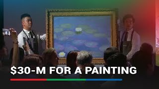 125yearold Monet painting fetches 30M at auction in Hong Kong  ABSCBN News [upl. by Annawal]