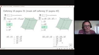 6des 6u Ruimtemeetkunde H1 coördinaten en vectoren oefeningen en toepassingen vectoren [upl. by Kroo]