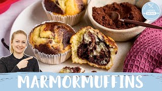 Marmormuffins  Diese Muffins sind SO SCHNELL UND SO EINFACH zubereitet 😋 😍  Einfach Backen [upl. by Gala]