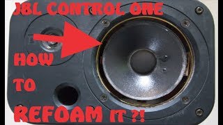 JBL CONTROL ONE  Refoam it like a pro [upl. by Jegar499]