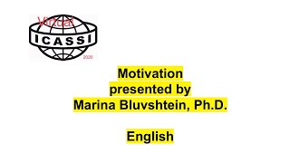 English Dr Marina Bluvshtein on Motivation at the virtual ICASSI 2020 [upl. by Nomled]