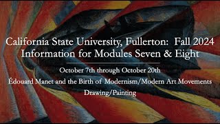 CSUF ONLINEINFORMATION FOR MODULES SEVEN AND EIGHTFALL 2024 [upl. by Lenoil]