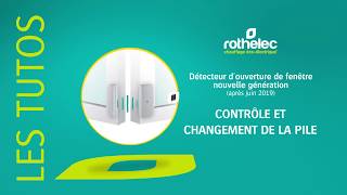 Radiateur Rothelec  comment contrôler et changer la pile du détecteur d’ouverture de fenêtre [upl. by Etteniotnna]