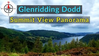 Glenridding Dodd  Labelled Summit View Panorama  Lake District Eastern Fells [upl. by Afra]