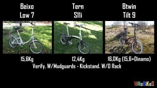 Tern Verge S11i vs Btwin Tilt 9 vs Beixo Low 7 Compare [upl. by Margreta107]