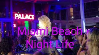 ✨️🌜Miami Beach Night Life Southbeach Florida Ocean Drive Lincoln Road WalkingTour 4K 60 [upl. by Ikcir]