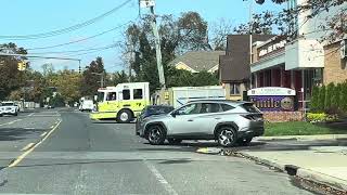 Copiague FD Engine 139 Returning to Station after a MVA [upl. by Stagg335]