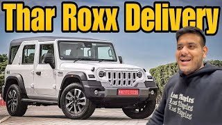 Finally My THAR ROXX 5Door Delivery Reveal 😍 [upl. by Hnahk]