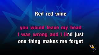 Red Red Wine  Neil Diamond KARAOKE [upl. by Kalina]