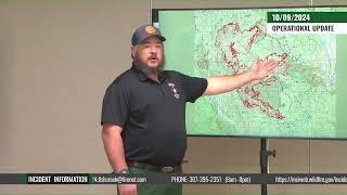 Pack Trail Fire Operational Update October 9 2024 [upl. by Asilem]