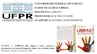 Fichamento do Capítulo 2 em Libras  Livro Libras que língua é essa Cap 2 [upl. by Erdne]