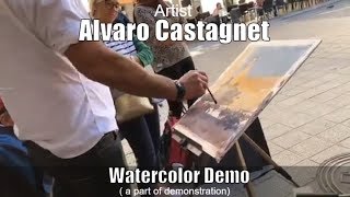 ALVARO CASTAGNET WATERCOLOR DEMO a part of Watercolour Course 04 [upl. by Ait]