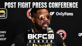 BKFC 50 DENVER Press Conference  Live [upl. by Ynaitirb]