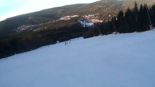 Harrachov 28122016  sjezd červené sjezdovky [upl. by Yessac]