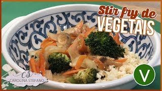 COMO FAZER STIR FRY DE VEGETAIS  PRATO CHINÊS  LOW CARB  FÁCIL [upl. by Georgeanna]