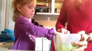 Healthy GREEN ICE CREAM made from SPINACH JUICE GREAT FOR KIDS DAIRY FREE [upl. by Odlonyer]