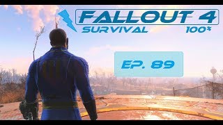 Fallout 4 Survival 100  Ep 89  Natick Banks Killing 4 Deadclaws  Behemoth [upl. by Karr569]