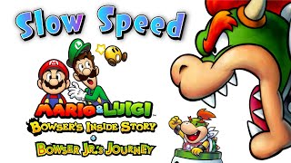 Bumpsy Plains Inside Bowser DX SLOWED Music  Mario and Luigi Bowsers Inside Story 3DS [upl. by Vladi]