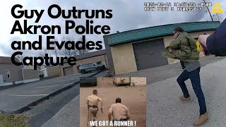 Guy Outruns Akron Police and Evades Capture [upl. by Ikuy]