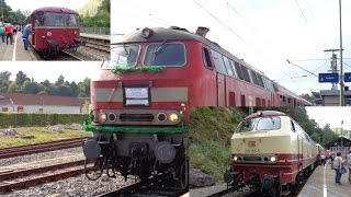 Bahntage Triberg 2016  letzte Fahrt der BR 218 Ulm  Neustadt Schwarzwald [upl. by Ennairek]