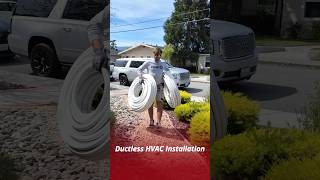 Ductless HVAC Installation sanjose electrician electric hvacsystem california hvaclife [upl. by Mckenzie]