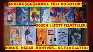 VHS UNBOXING 58  RITKA DOKUK MESÉK ÉS PÁR MOKÉPES SZATYOR [upl. by Enaht]