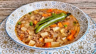 CALDO DE PICADILLO  Soni con i latina [upl. by Ogren]