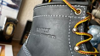 White’s Black Perry Moc Toe boot unboxing [upl. by Anyek]