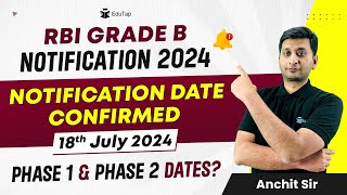 RBI Grade B 2024 Notification  RBI Grade B Expected Exam Date  RBI Recruitment  RBI Latest Update [upl. by Seaton]