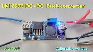 LM 2596 DC DC Buck converter  Adjustable step down module  specifications Application [upl. by Niatsirhc]