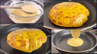 ALOO PARATHA RECIPE WITH LIQUID DOUGH  NO ROLLING NO KNEADING  WHEAT FLOUR ALOO PARATHA RECIPE [upl. by Casper]