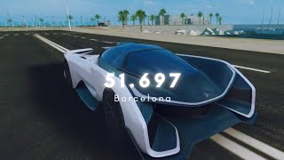 Asphalt 8  Faraday Future FFZER01  Barcelona  51697 [upl. by Waite]