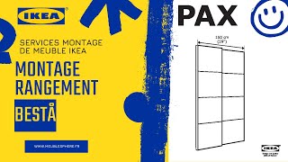 Montage porte coulissante Ikea PAX [upl. by Annaid484]